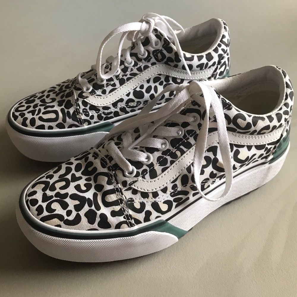 Leopard print VANS stackforms